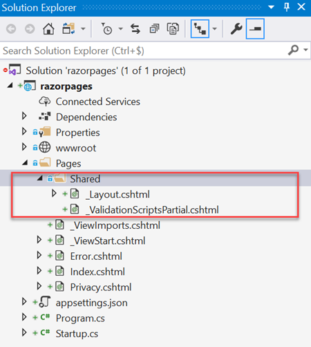 Pages - Shared folder